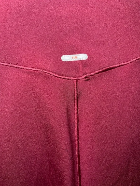 Aerie Chill Play Move Women’s High-Waist Burgundy Leggings Size Medium - Picture 6 of 11